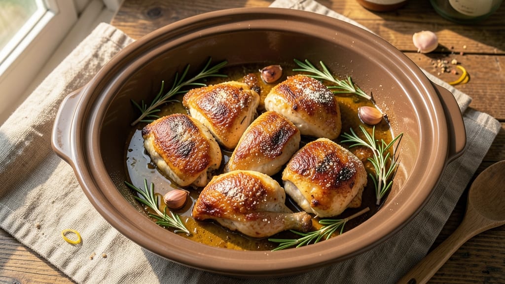 Baked Chicken in Slow Cooker Recipe: Juicy Centers From Hands-Off Magic