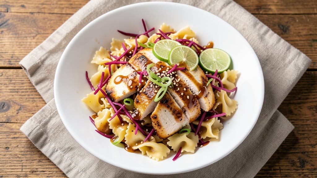 Asian Chicken Pasta Salad Recipe: Crunchy Peanut Dressing Magic
