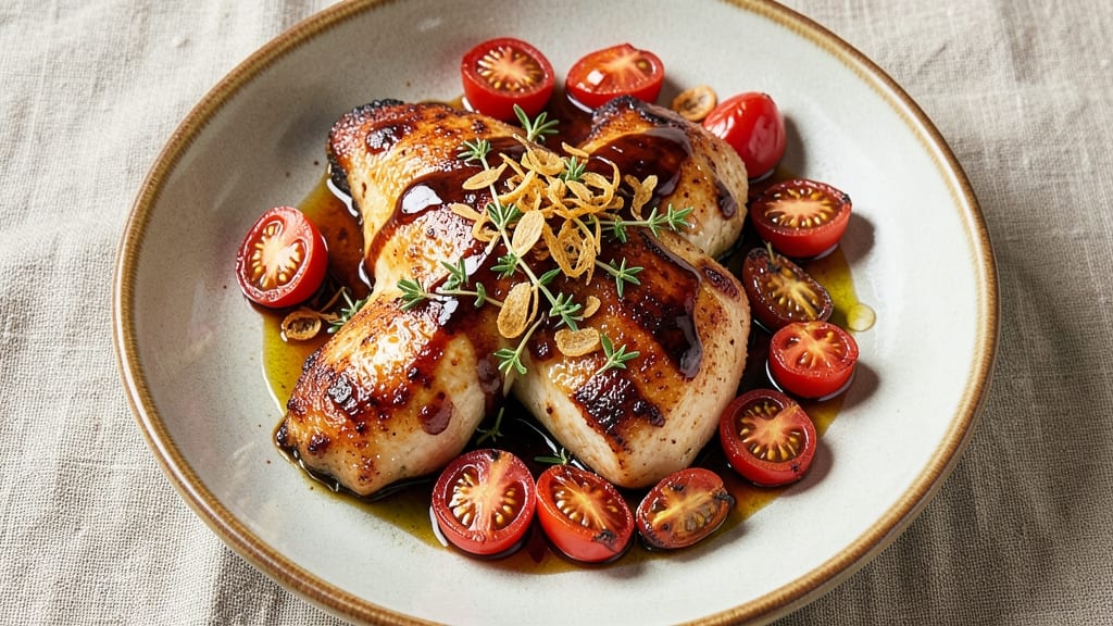Balsamic Chicken Recipe with Cherry Tomatoes: Sweet-Tangy Pan Sauce in 30 Minutes