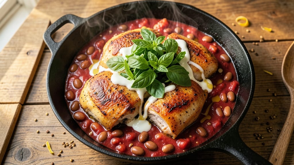 Basil Chicken Chili Recipe: Herby Tomato-Cream Swirl With Tender Bites