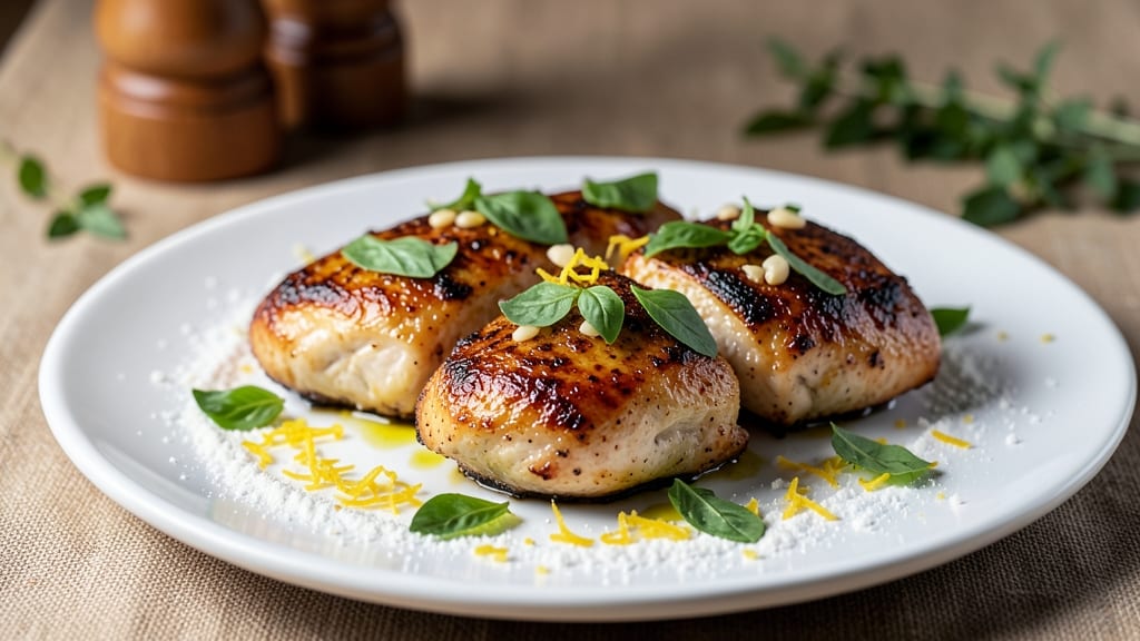 Basil Chicken Breasts Recipe Baked: Lemon-Zest Crust With Fragrant Herb Layers