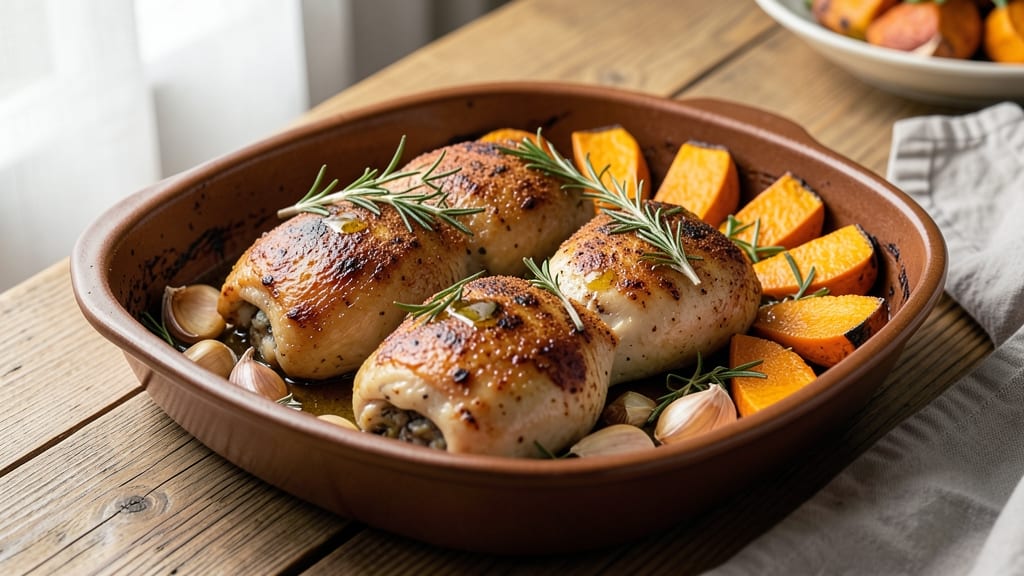 Baked Chicken and Butternut Squash Recipe: Sweet-Savory Sheet Pan Harmony