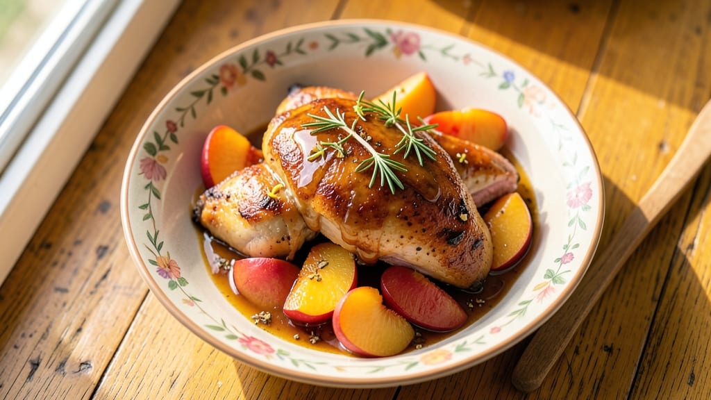 Baked Chicken With Canned Peaches Recipe: Sweet-Tart Glaze Meets Juicy Crisp