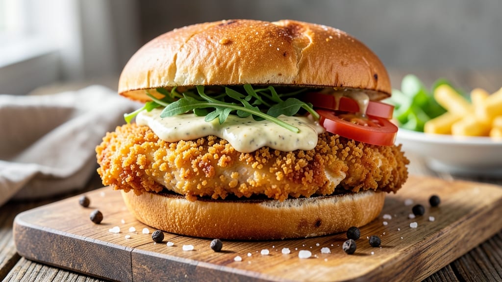 Baked Breaded Chicken Sandwich Recipe: Triple-Crusted Crunch With Airy Centers
