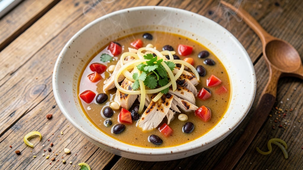 Basic Chicken Tortilla Soup Recipe: Zesty Lime and Cumin Infused One-Pot