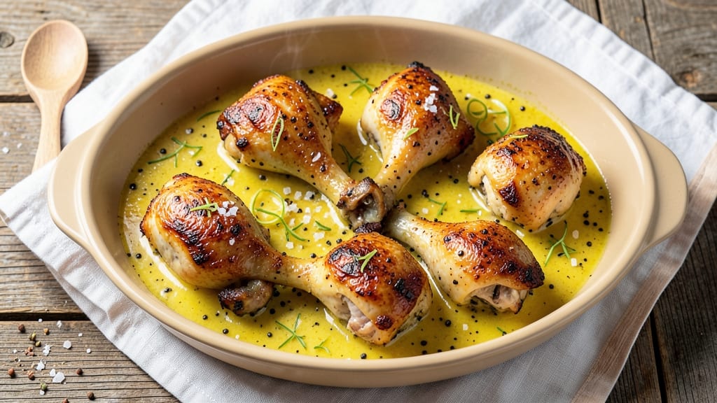 Baked Lemon Pepper Chicken Legs Recipe: Zesty Crisp Skin, Juicy Centers