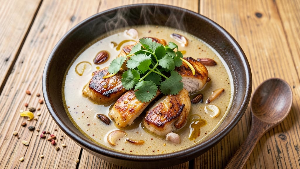 Bangladeshi Chicken Soup Recipe: Fragrant Cumin and Star Anise Broth with Tender Dumplings