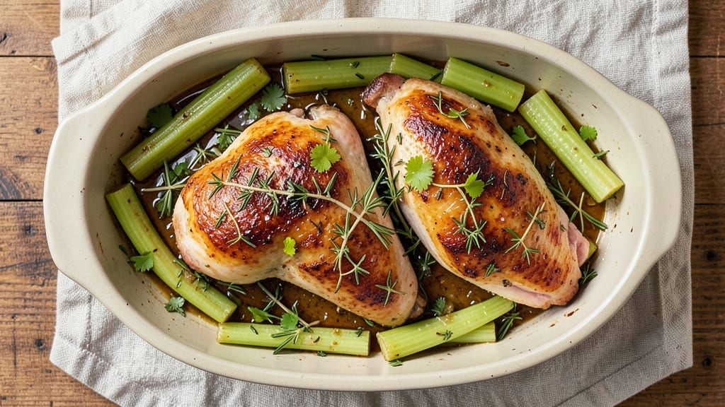 Baked Chicken and Celery Recipe: Herb-Infused Crunch With Celery’s Fresh Bite