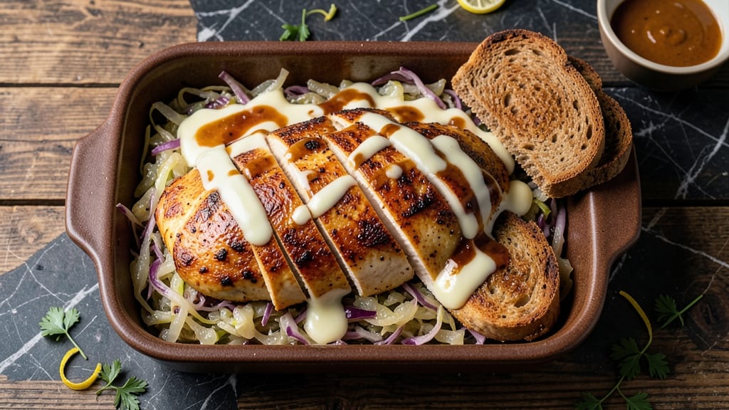 Baked Chicken Reuben Recipe: Swiss-Melted Comfort with Crispy Crust