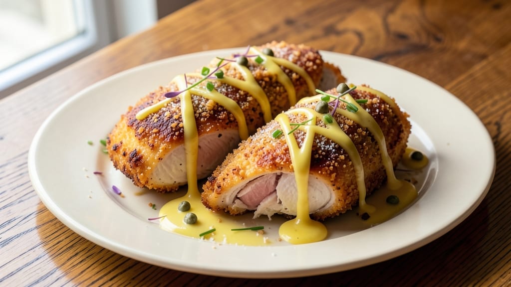 Baked Chicken Francaise Recipe: Crispy Parmesan Crust With Velvety Centers