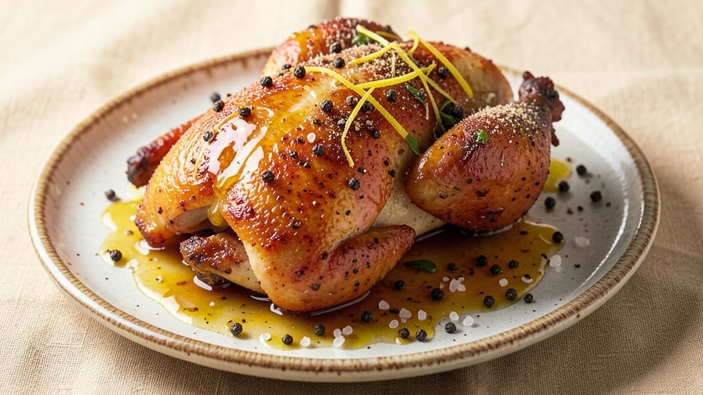 Baked Lemon Pepper Whole Chicken Recipe: Zesty Crisp Skin and Juicy Centers