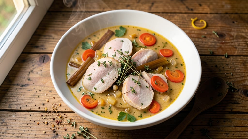 Barefoot Contessa's Chicken Soup Recipe: Herbal Dumplings Thicken the Broth Naturally