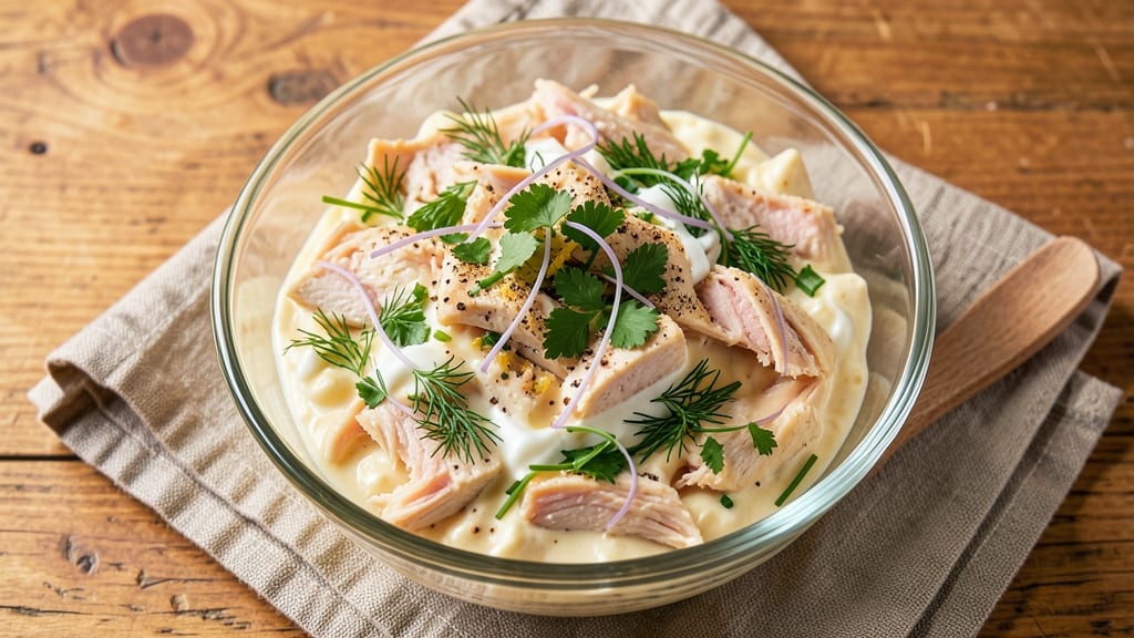 Ashley Mac's Chicken Salad Recipe: Crunchy Celery and Creamy Herb Magic