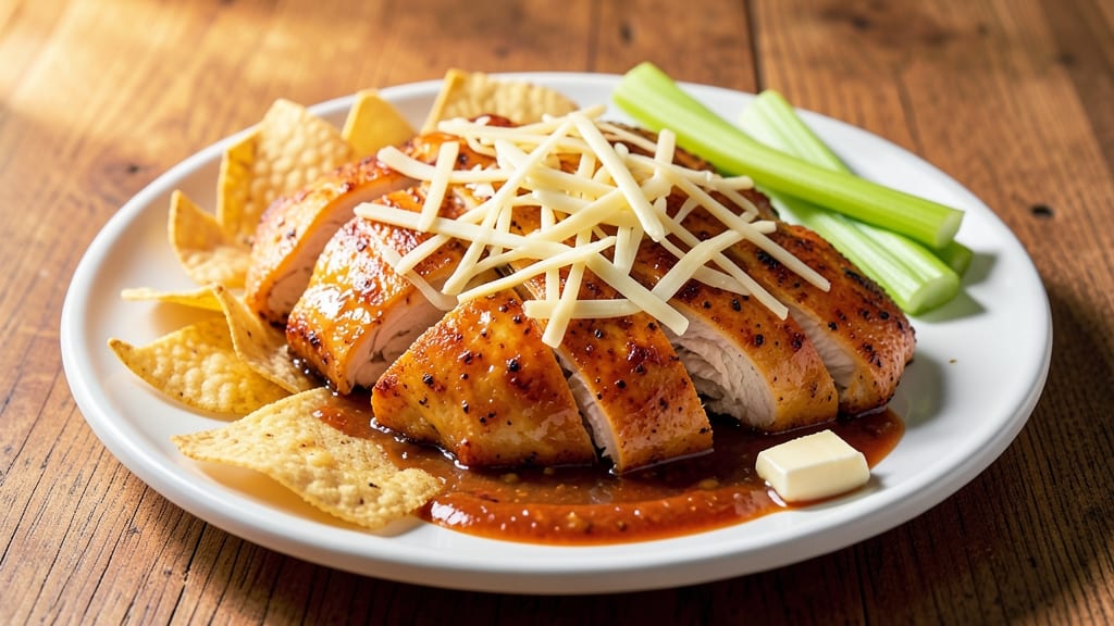 Baked Boneless Buffalo Chicken Recipe: Spicy Kick and Melty Cheese Crunch