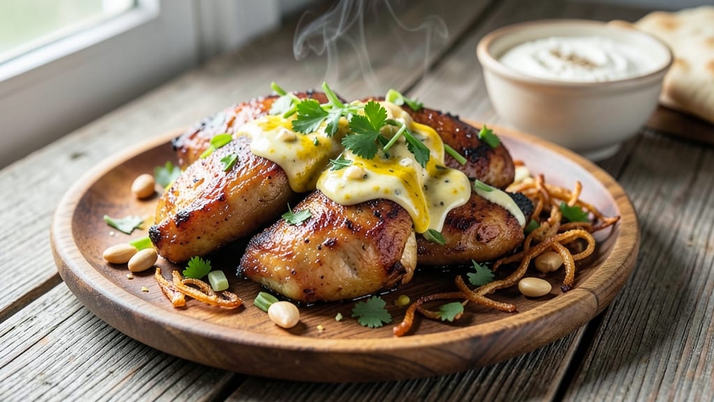 Arabic Food Chicken Recipe: Spiced Yogurt Crust With Juicy Centers