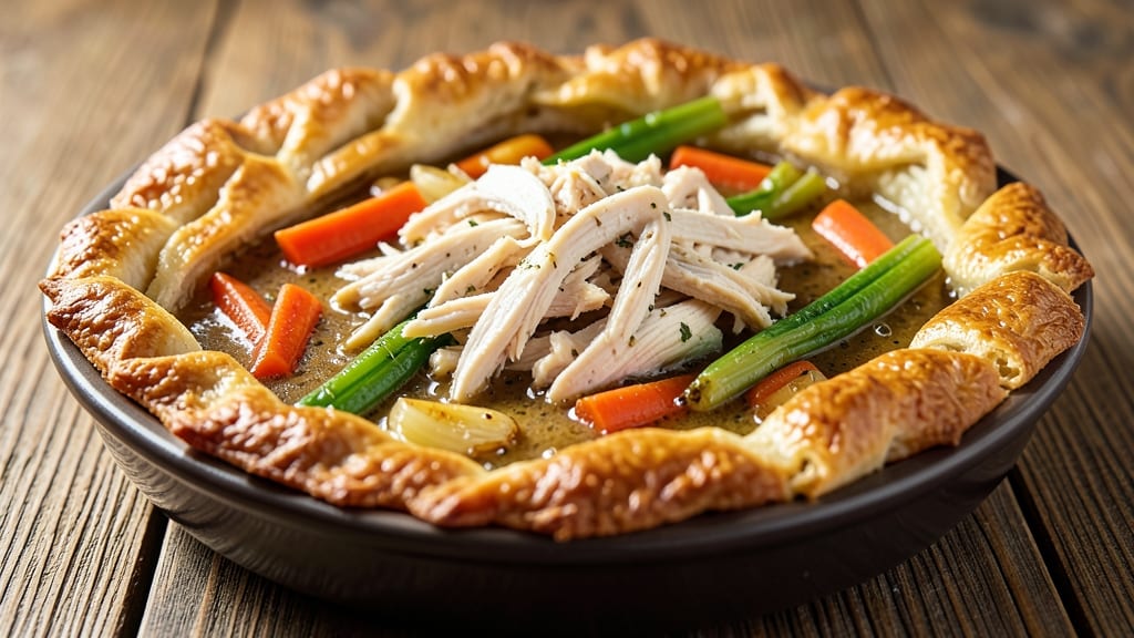 Awesome Chicken Pot Pie Recipe: Flaky Crust Hugs Savory Filling