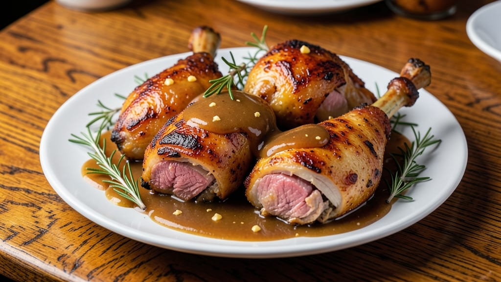 Baked Chicken Thighs With Gravy Recipe: Pan-Sear Crisp Skin and Rich Dumpling Gravy