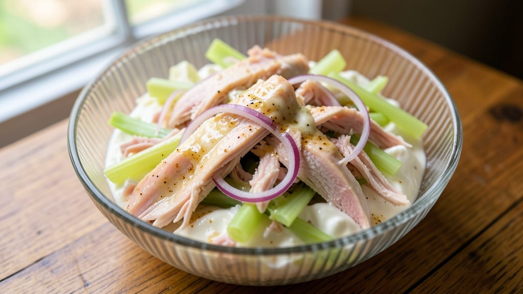 Betty Crocker's Chicken Salad Recipe: Crunchy Celery and Cream Cheese Bliss