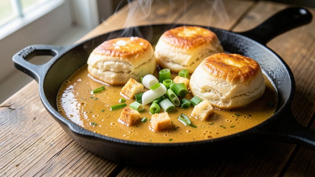Campbell's Cream of Chicken and Biscuits Recipe: Skillet Creamy Bites With Buttery Crust