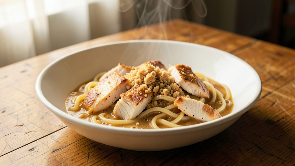Campbell's Cream of Chicken and Noodles Recipe: Nostalgic Comfort Bowl with Smooth Velvety Sauce