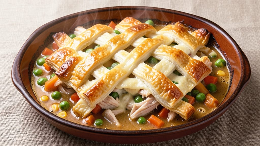 Campbell's Cream of Chicken Pot Pie Recipe: Crispy Top, Creamy Filling in One Bake