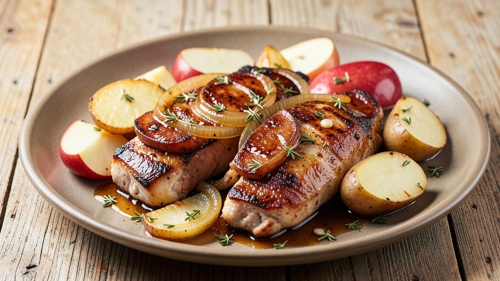 Apple Chicken Sausage and Potatoes Recipe: Savory-Sweet Roast With Caramelized Edges