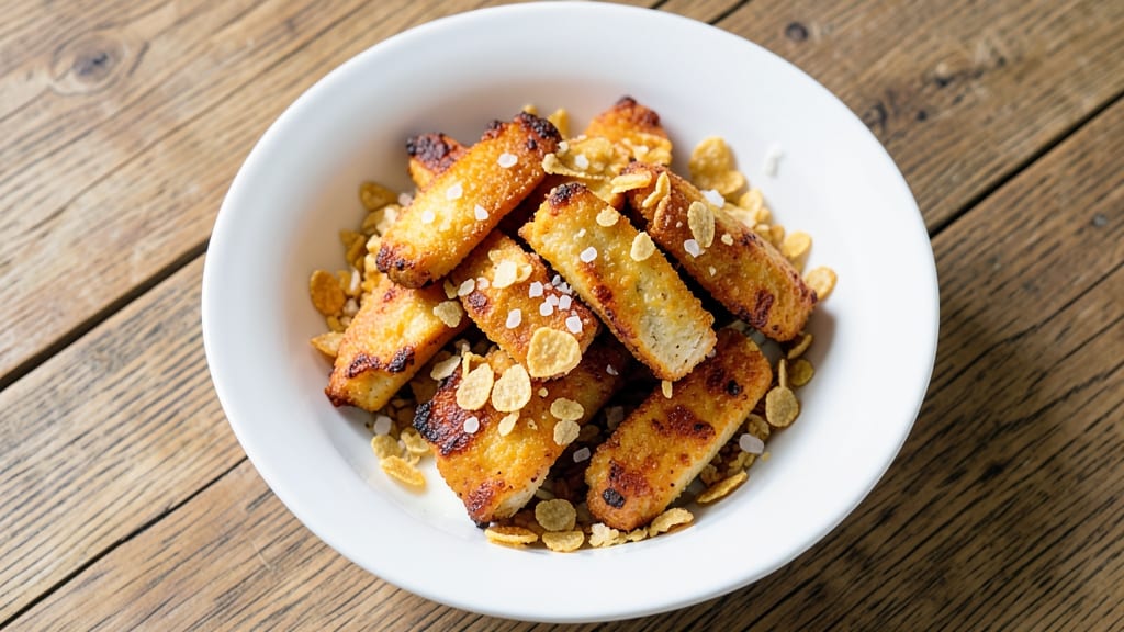 Chicken Strips with Corn Flakes Recipe: Crunchy Coating That Stays Crispy