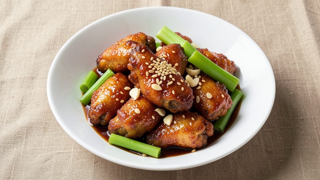 Chinese Takeout Chicken Wings Recipe: Crispy Celery-Vinegar Glaze That Sticks