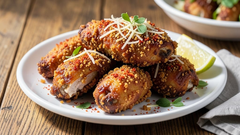 Baked Fried Chicken Recipe with Bread Crumbs: Double-Dusted Crunch With Juicy, Buttermilk-Kissed Centers
