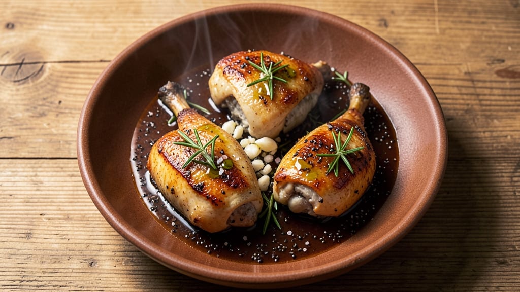 Nigella Lawson's Chicken Thighs Recipe: Celery Vinegar Gloss and Crispy Skin
