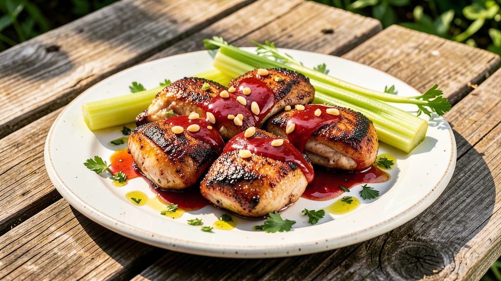 Picnic Chicken Recipe: Smoky Paprika and Celery Vinegar Glaze Magic